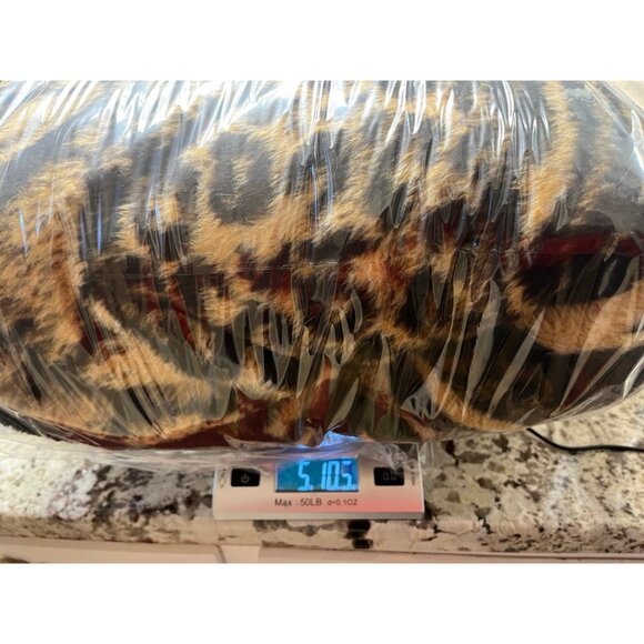 VTG SAN MARCOS Throw LEOPARD Blanket High Pile Two Sided 67” x 85 ” - Picture 4 of 7